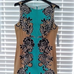 Womens blue,tan and blacl dress